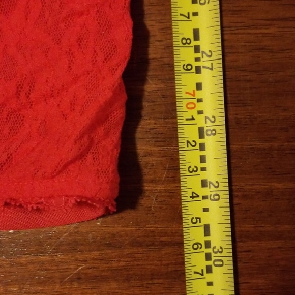 Victoria's Secret Mini Lacy Coral Dress - Picture 2 of 8